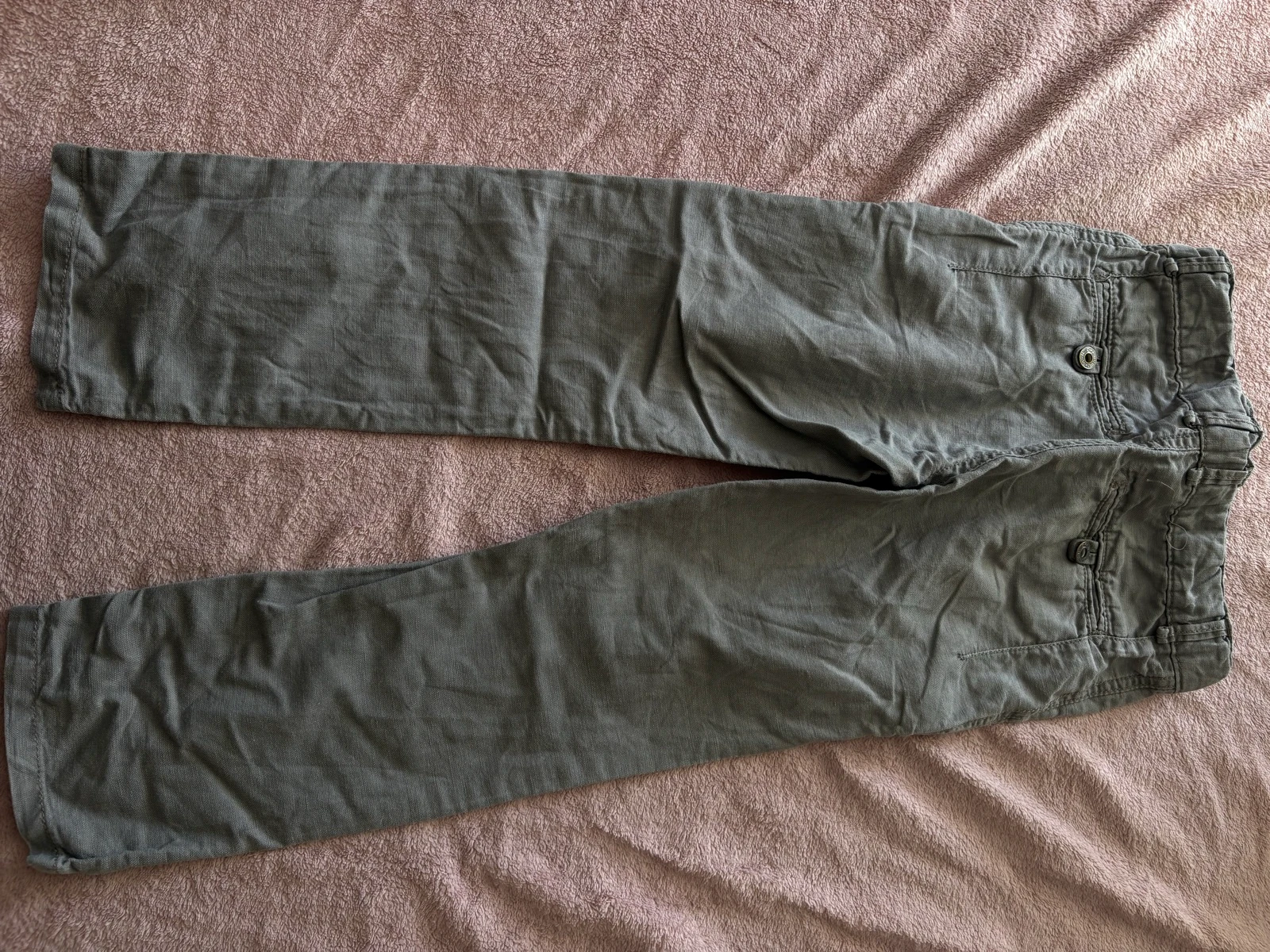 Boys' pants 6 years old grey linen and cotton Okaïdi – photo 7